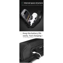 Multifunction backpack - chest / shoulder bag - anti-theft lock - waterproofBags
