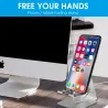 Mini stand - support - pour iPad / tablette / téléphone - compartiments réglables