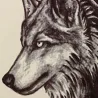 Wolf - waterproof temporary fake tattooStickers