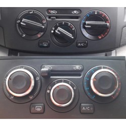 Commutateur de commande de chauffage de climatisation - boutons - pour Nissan Tiida NV200 Livina Geniss - 3 pièces