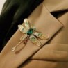 Luxurious vintage brooch - with crystal dragonflyBrooches
