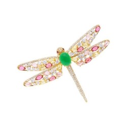Fashionable crystal dragonfly broochBrooches