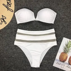 Ensemble bikini sexy - avec push up - taille haute