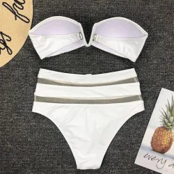 Ensemble bikini sexy - avec push up - taille haute