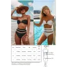 Ensemble bikini sexy - avec push up - taille haute