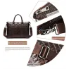Sac à main luxueux en cuir - avec bandoulière - motif peau de crocodile - cuir véritable