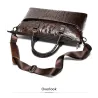 Sac à main luxueux en cuir - avec bandoulière - motif peau de crocodile - cuir véritable