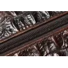 Sac à main luxueux en cuir - avec bandoulière - motif peau de crocodile - cuir véritable