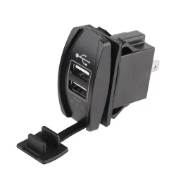 Double prise USB universelle - 3.1V -12V/24V - port de charge - LED