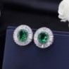 Fashionable jewellery set - earrings - necklace - with round cubic zirconiaJewellery Sets