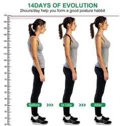 Ceinture de correction de posture réglable - pour le dos - les épaules - la colonne vertébrale