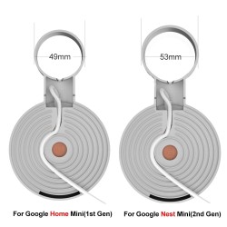 Support mural de prise - assistant vocal audio - prise - pour Google Home Mini / Nest Mini
