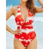 Maillot de bain une pièce sexy - bretelles à nouer