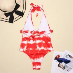 Maillot de bain une pièce sexy - bretelles à nouer