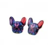 Clous d'oreilles élégants - bouledogue français coloré
