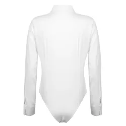 Elegant bodysuits - long sleeve blouse - with buttonsBlouses & shirts