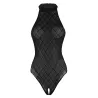 Body sexy transparent - avec fermeture éclair au dos