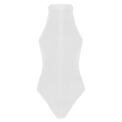 Body sexy transparent - avec fermeture éclair au dos