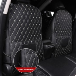Housse de protection pour siège arrière de voiture - organisateur avec poches - cuir
