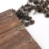 Antique brass - upholstery nails - decorative tack stud push pins - 100 piecesFurniture