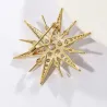 Broche luxueuse en forme d'étoile - zircone cubique