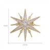 Broche luxueuse en forme d'étoile - zircone cubique