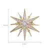 Broche luxueuse en forme d'étoile - zircone cubique