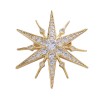 Broche luxueuse en forme d'étoile - zircone cubique