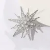 Broche luxueuse en forme d'étoile - zircone cubique