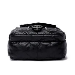 Small shoulder / waist bag - leather - rivets - zippersBags