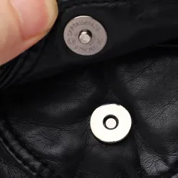 Small shoulder / waist bag - leather - rivets - zippersBags