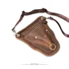 Petit sac bandoulière / taille tendance - cuir véritable - en forme de tête de taureau