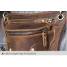 Petit sac bandoulière / taille tendance - cuir véritable - en forme de tête de taureau