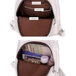 Sac en cuir multifonctionnel - sac à dos - grande capacité