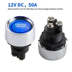 Bouton de démarrage d'allumage de voiture avec LED - ENGINE START