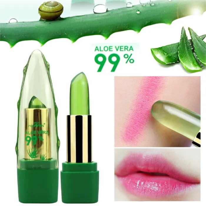 Rouge à lèvres Jelly - brillant à lèvres - 99% aloe vera - changement de couleur en fonction de la température