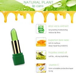 Rouge à lèvres Jelly - brillant à lèvres - 99% aloe vera - changement de couleur en fonction de la température