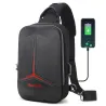 Sac à bandoulière antivol avec port USB - bandoulière - sac de poitrine en PVC