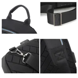 Sac à bandoulière antivol avec port USB - bandoulière - sac de poitrine en PVC
