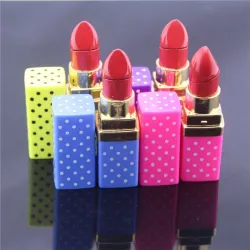 Briquet en forme de rouge à lèvres - rechargeable au gaz butane