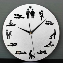 Positions sexuelles - Kama Sutra - horloge murale