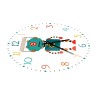 Horloge murale élégante pour enfants - quartz - design robot rétro