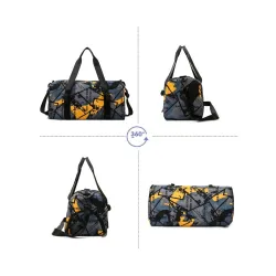 Stylish travel bag - with shoe compartment - large capacity - waterproof - unisex - graffiti designBags