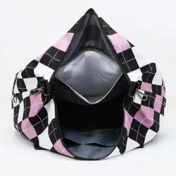 Stylish travel / gym bag - large capacity - waterproof - unisex - plaid printedBags