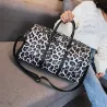 Sac de voyage tendance - grande contenance - imprimé léopard