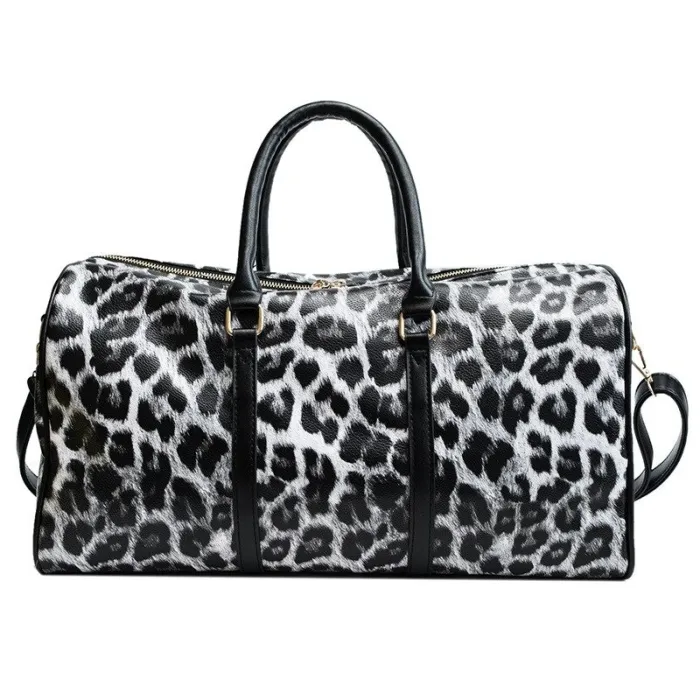 Sac de voyage tendance - grande contenance - imprimé léopard