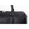 Fashionable travel bag - large capacity - leather - woven patternBags