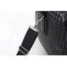 Fashionable travel bag - large capacity - leather - woven patternBags