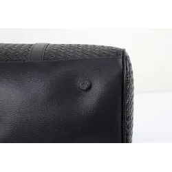 Fashionable travel bag - large capacity - leather - woven patternBags