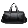 Fashionable travel / sport leather bag - with shoe compartment - large capacityBags